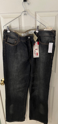 Ecko Unltd Jeans ENTOURAGE DENIM PANTS Men's Size 40x32 BLACK Relaxed Fit Y2K