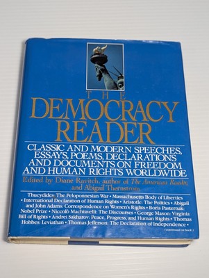 THE DEMOCRACY READER Speeches Essays Poems - Freedom & Human Rights, 1992 1st Ed
