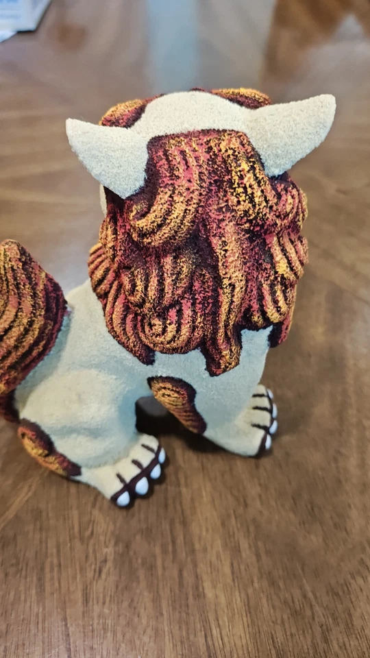 2 Vintage Shisha Foo Dogs Chinese Figurine Intricate Detailing yr 2008 Heavey - Image 4 of 4