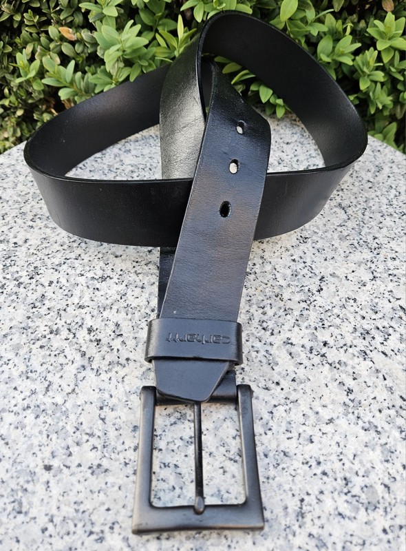 Carthartt Black Genuine Leather Working Belt Size : 40