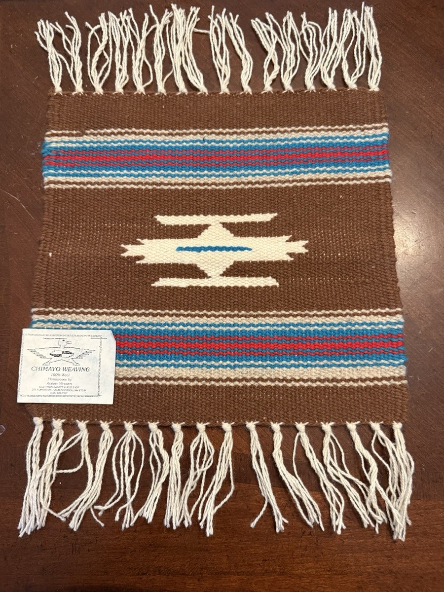 indian chimayo blanket /ベスト/38/ウール/RED// ベスト オルテガ