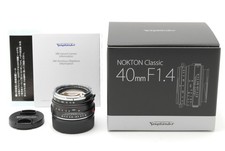  Almost Unused Voigtlander NOKTON Classic 40mm F/1.4 SC VM Leica M Lens JAPAN