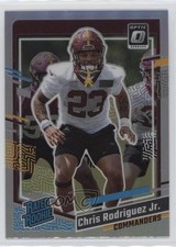 2023 Panini Donruss Factory Set Optic Preview Holo Prizm Chris Rodriguez Jr 0md