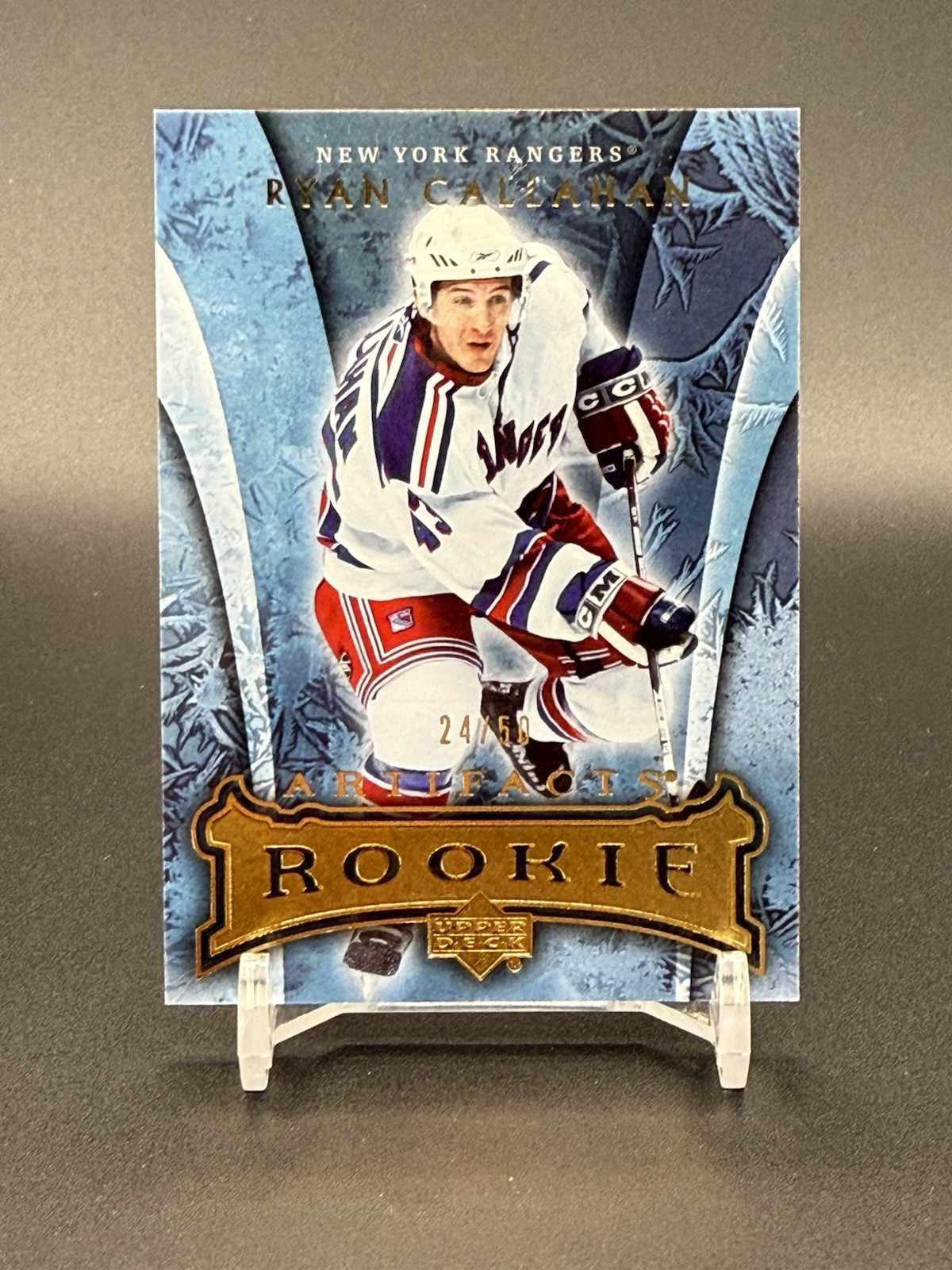 2007-08 Upper Deck Rookies Gold Ryan Callahan #188 24/50 RANGERS