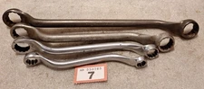 VINTAGE WORKSHOP TOOLS BRITOOL SWAN NECK IMPERIAL SPANNERS x4 A/F JOBLOT