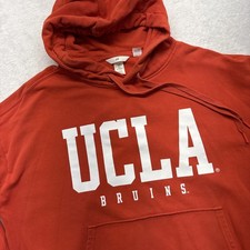 UCLA Bruins H M Hooded Sweatshirt Mens M Orange