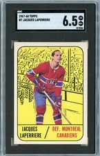 1967-68 Topps Jacques Laperrière Montreal Canadiens #7 🚀⚾️ SGC Graded 6.5