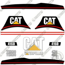 Fits Caterpillar 416D Backhoe Loader Decal Kit Equipment Decals 416 D 416-D