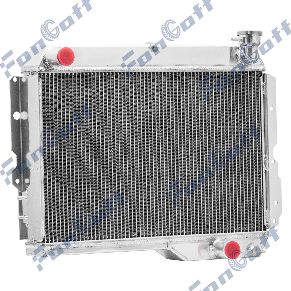 4 ROW Aluminum Radiator For 1980-1990,1982 Toyota Land Cruiser 60 Series FJ60 Foto 4 de 4