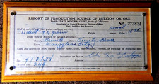 1938 TRINITY RIVER,  Gold Miner's Sales  (an Original), Douglas City, California