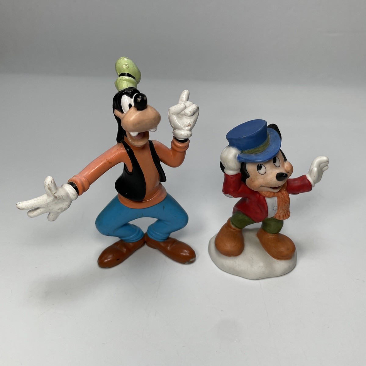 Disney Mickey Mouse Christmas Carol & Goofy Figurines Disney Store