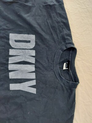 Mens Vintage DKNY Shirt XL Black Cotton 90s Hip Hop Oversized | eBay
