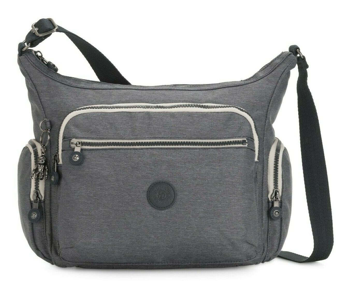 Kipling GABBIE Medium Shoulder Bag - Charcoal RRP £96