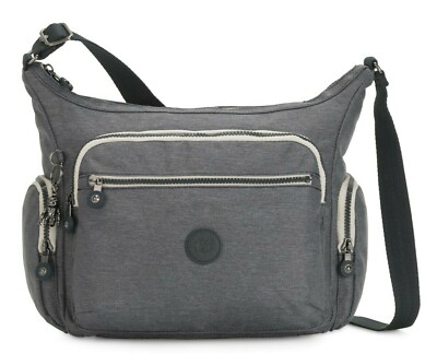 Kipling Schultertasche GABBIE Medium - Anthrazit UVP 96£
