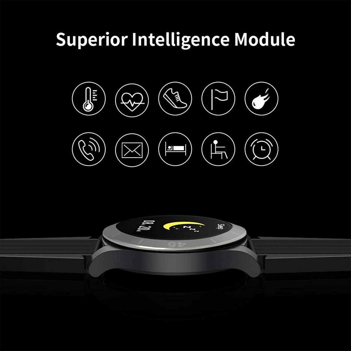 Montre Connectée Cardiofréquencemètre Bracelet Tracker D'Activité