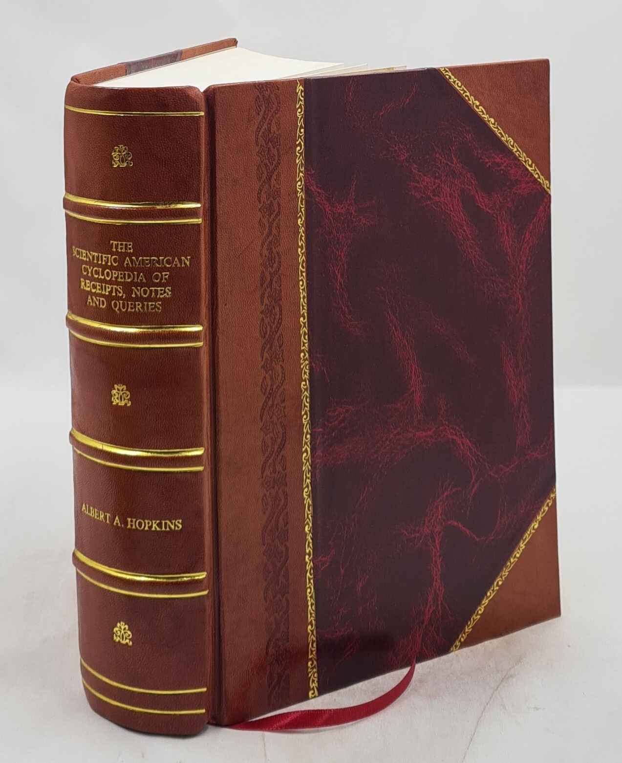 Scientific American Cyclopedia of Receipts Notes Queries Leather Bound Edition