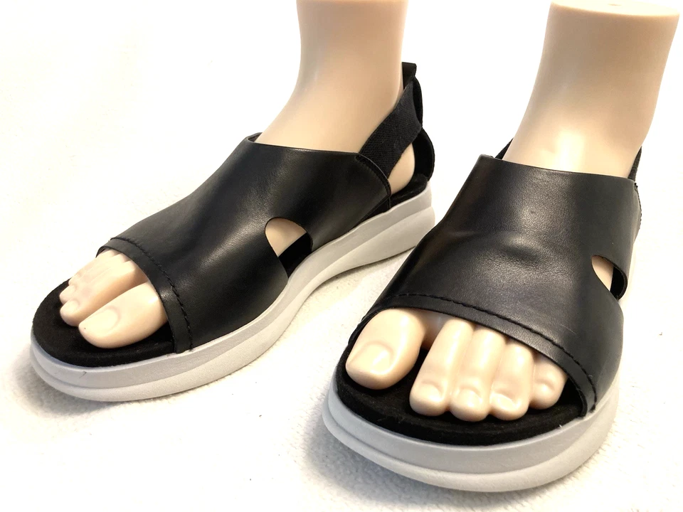 OBT Forever Whitney Black Leather Sandals Women's 8.5 M, Comfort, Open Toe, NWOB - Image 2 of 4