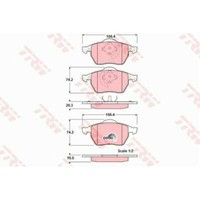 Trw BremsbeläGe GDB1275 BremsklöTze FüR Skoda Octavia I Combi 1U5