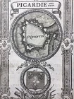 Saint Quentin In 1736 Aisne Picardy Engraving Plan Fortification Heraldry