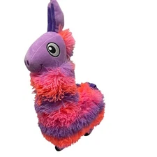Lefty Llama Plush Stuffed Animal by Fiesta Purple and Pink Fur 18” Tall