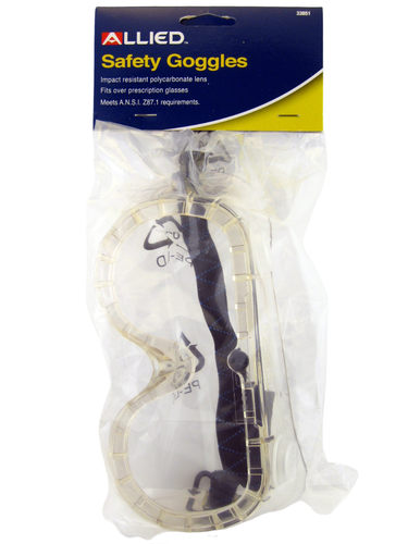 ALLIED SCHLAGFESTE POLYCARBONAT-GLAS-SCHUTZBRILLE (33851) - Bild 1 von 2