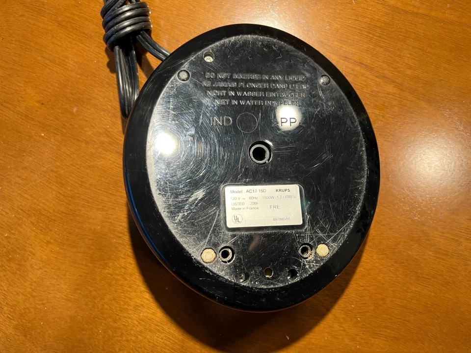Krups Aqua Control Electric Kettle - Replacement Power Base - Image 2 of 2