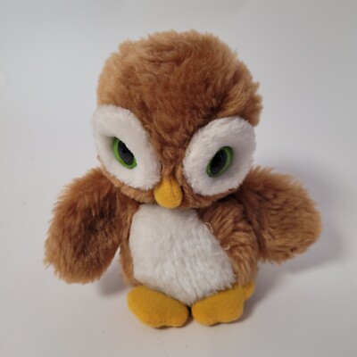 Russ Berrie 1977 Vintage Oolie Owl Plush Toy Nut Shell Stuffed Animal 7'' Tall