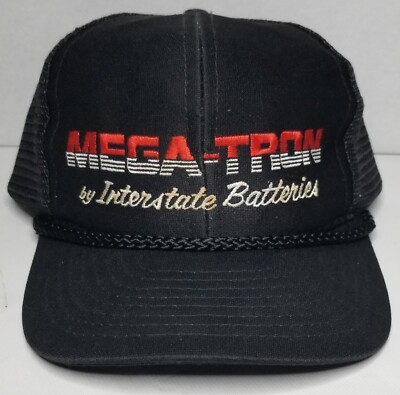 Vintage Mega-Tron by Interstate Batteries Snapback Mesh Trucker Hat w/ Rope Brim
