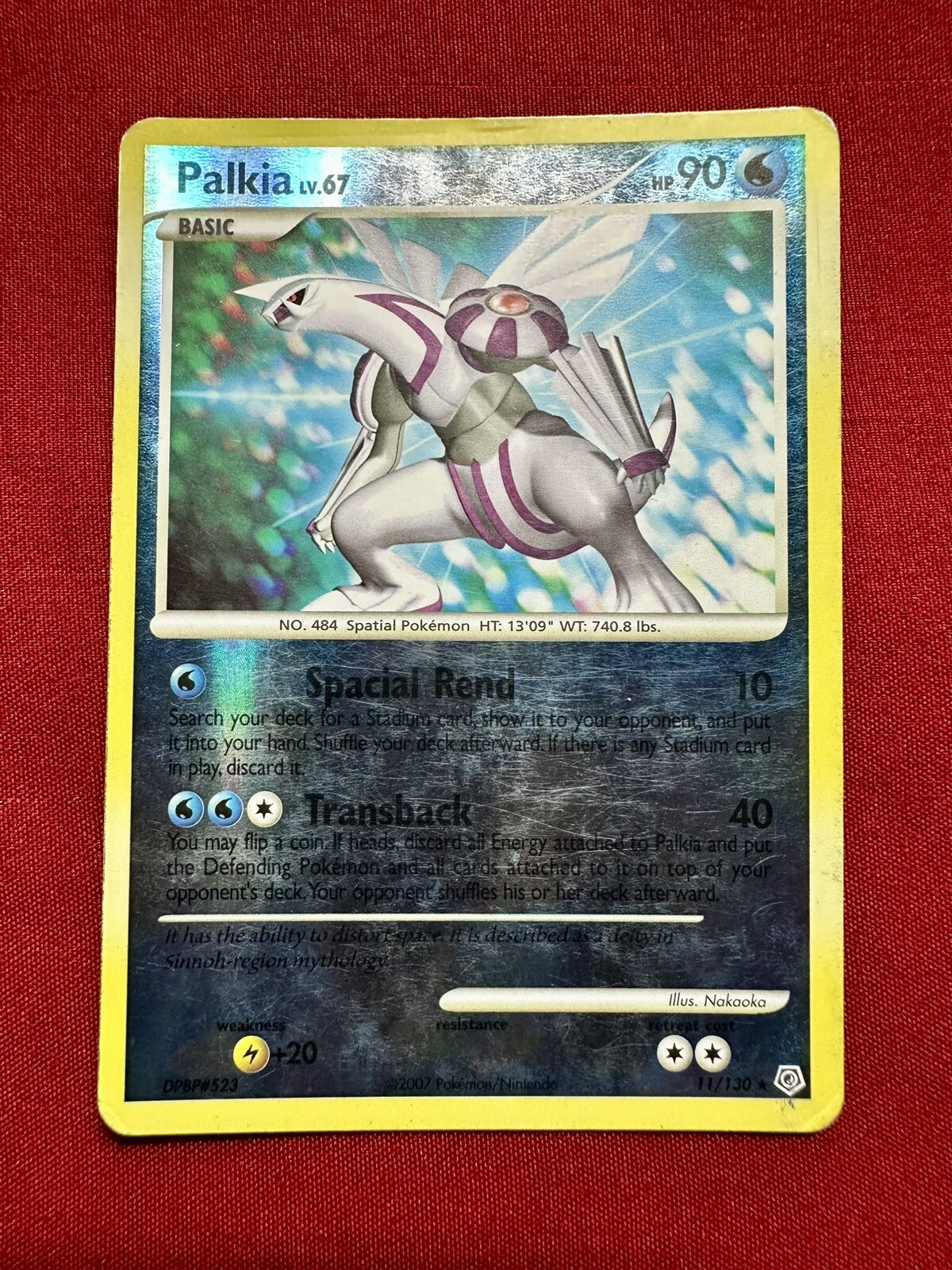 Pokemon TCG Palkia Diamond & Pearl 11/130 Reverse Holo Rare