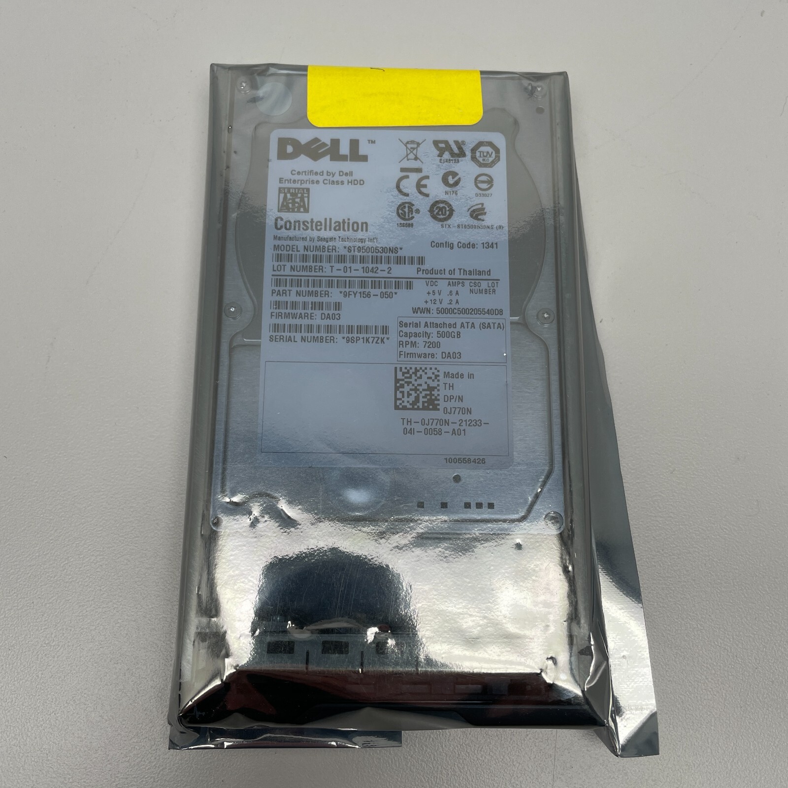 Dell 500GB 7.2K SATA Constellation.2 Hard Drive - 2.5 Inch Enterprise Server Drive (Renewed)