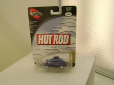 2002 HOT WHEELS 100% HOT ROD MAGAZINE '34 FORD COUPE NEW ON CARD