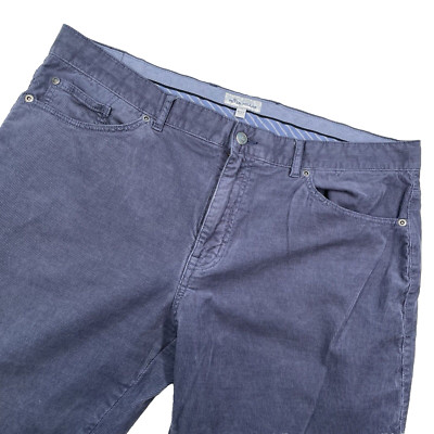 Peter Millar Pants Mens 38 X 30 Superior Soft Corduroy Blue Preppy Golf Fall