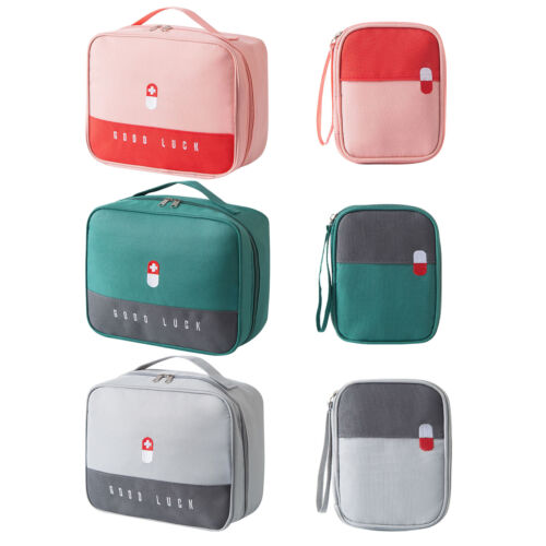 2 Pcs First Aid Kit Bags, Portable Travel Empty Medical Medicine Bag Storage Bag