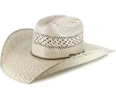 Justin Garrett Tan Ivory Bent Rail - Hat Straws - Js2556Gret44