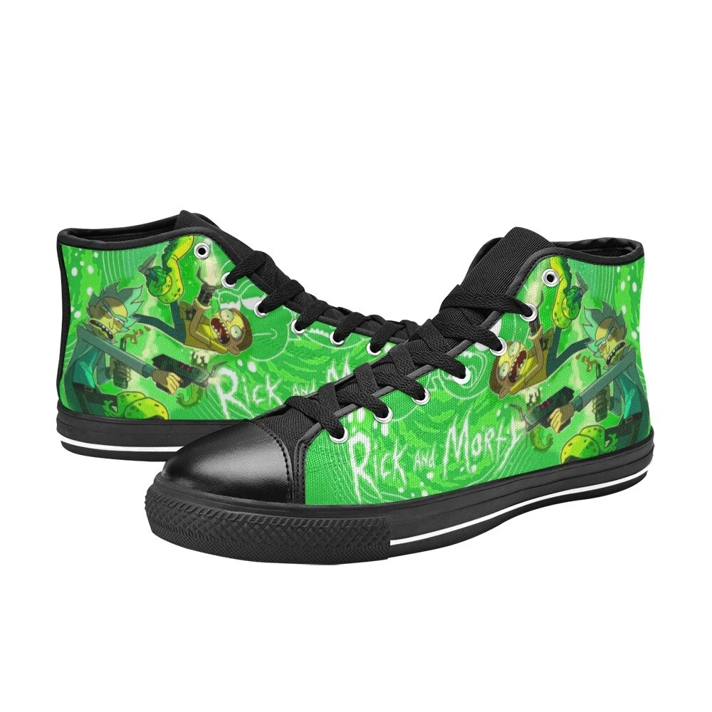 Green Rick And Rickandmorty High Top Sneaker