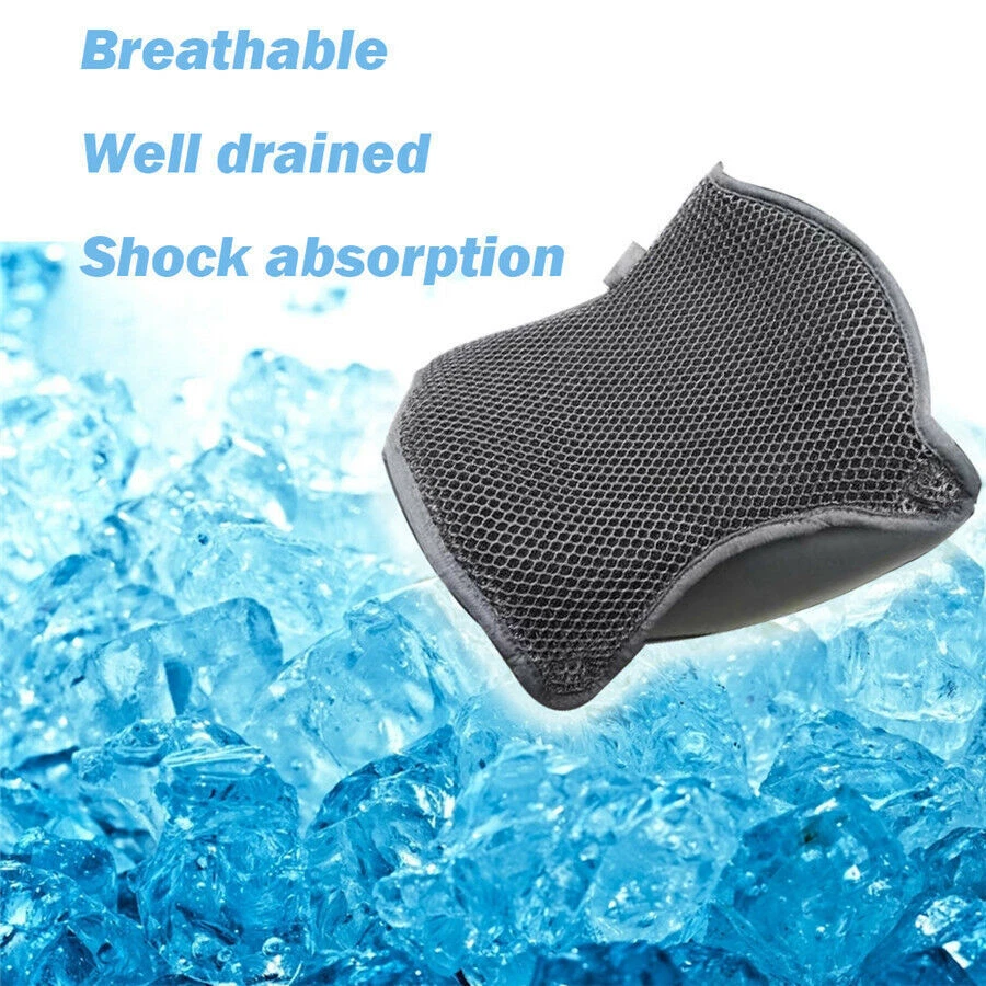 Breathable 3D Mesh Motorcycle 2-Layer Seat Cover Sunscreen Cushion Non-Slip — 第 4/4 张图片