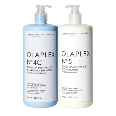 Olaplex N° 4C Bond Maintenance Clarifying Shampoo 1000ml N° 5 Conditioner 1000