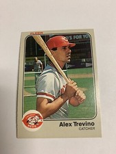 1983 Fleer Cincinnati Reds Alex Trevino