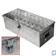 30 X13 X10 Silver Aluminum Truck Tool Box For Flatbed Rv Camper Pickup