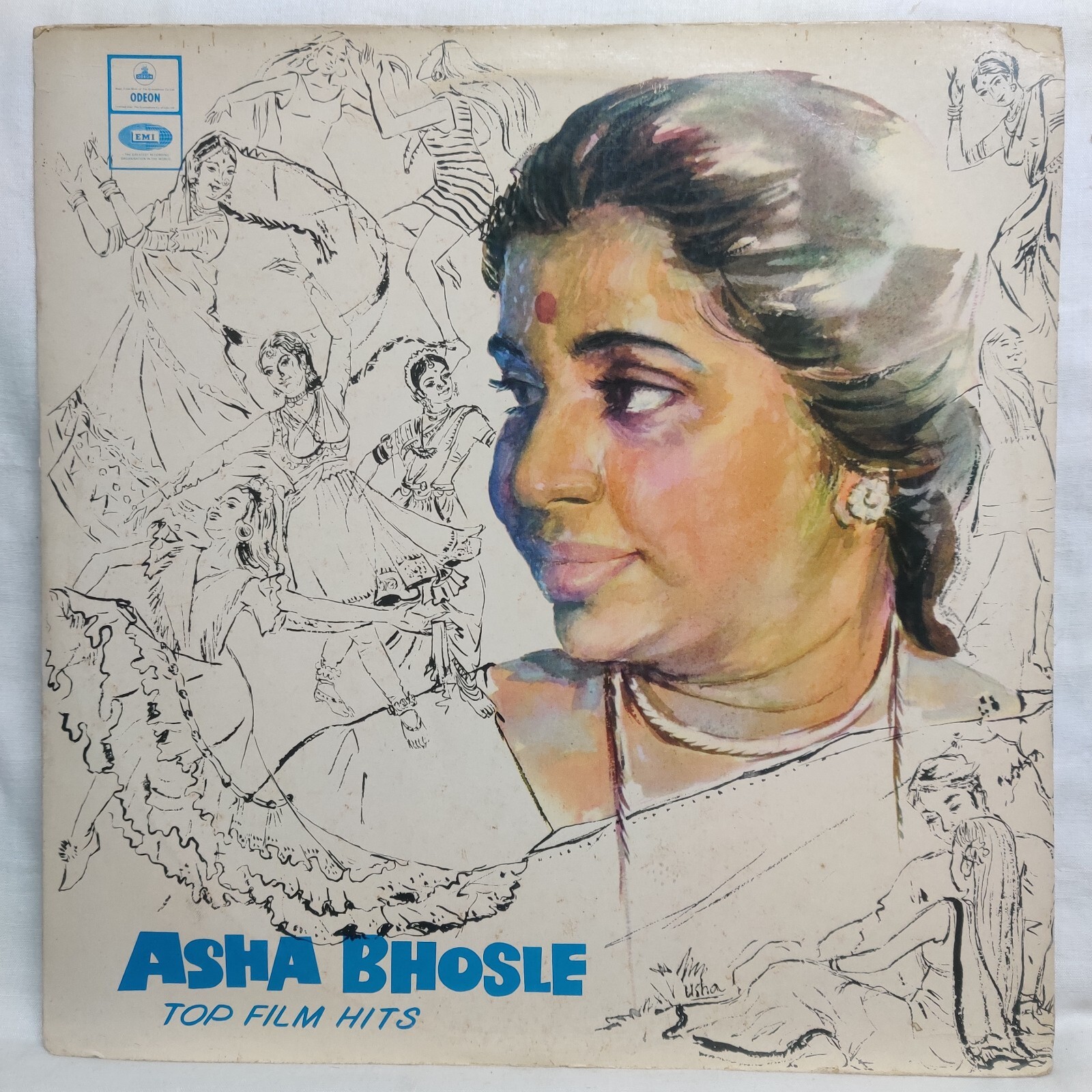 Asha Bhosle LP Vinyl Record Bollywood OST Hindi Top Film Hits 1972 Rare India EX