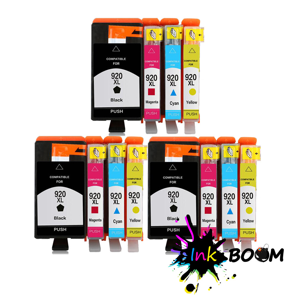 12 HP 920XL Ink Cartridges for Officejet 6500A 7000 7500A E609n E710a
