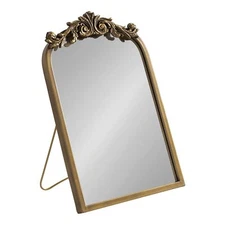Kate and Laurel Arendahl Glam Table Mirror, 12 x 18, Gold, Traditional Chic M...