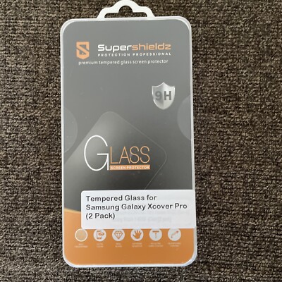 2X Tempered Glass Screen Protector for Samsung Galaxy Xcover Pro. BRAND NEW
