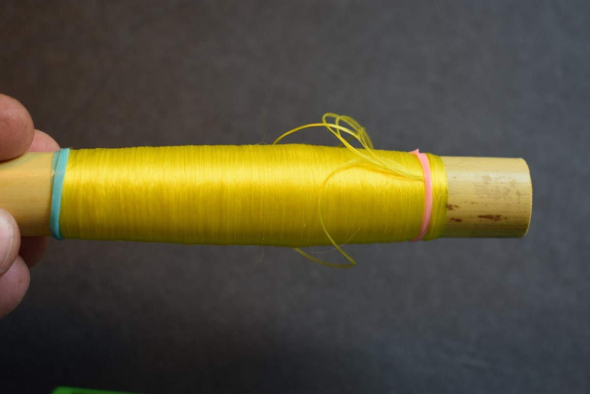 Gorgeous Bulk BLACK Silk Floss Spool For Fly Tying - Moroccan Silk, 50+ Yards