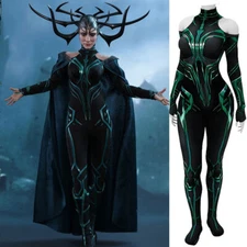 Hela Bodysuit Goddess of Death Jumpsuit Cosplay Costume Halloween Adult Kids 