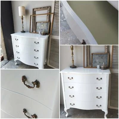 White Queen Ann Style Chest Of Drawers Dressers Drawers