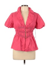 Nwt Love Stitch Women Pink Blazer L