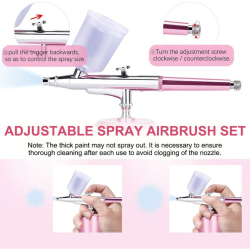Rechargeable Cordless Airbrush-Kit Compressor with Hose for Painting Nail Art - Picture 3 of 17
