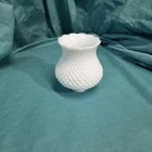 Vintage Hobnail White Milk Glass Lamp Shade 1 1/4" fitter