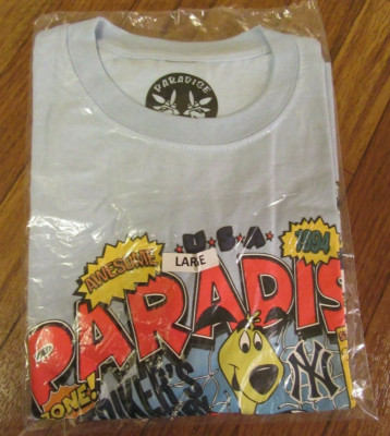 Paradise NYC Paradise Pup SS T-Shirt Size Large Light Blue Paradis3 Sean Pablo